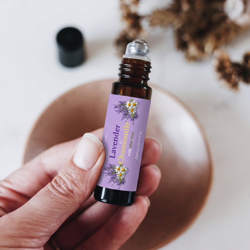 Lavender and Chamomile Essential Oil Roll on with Aloe Vera