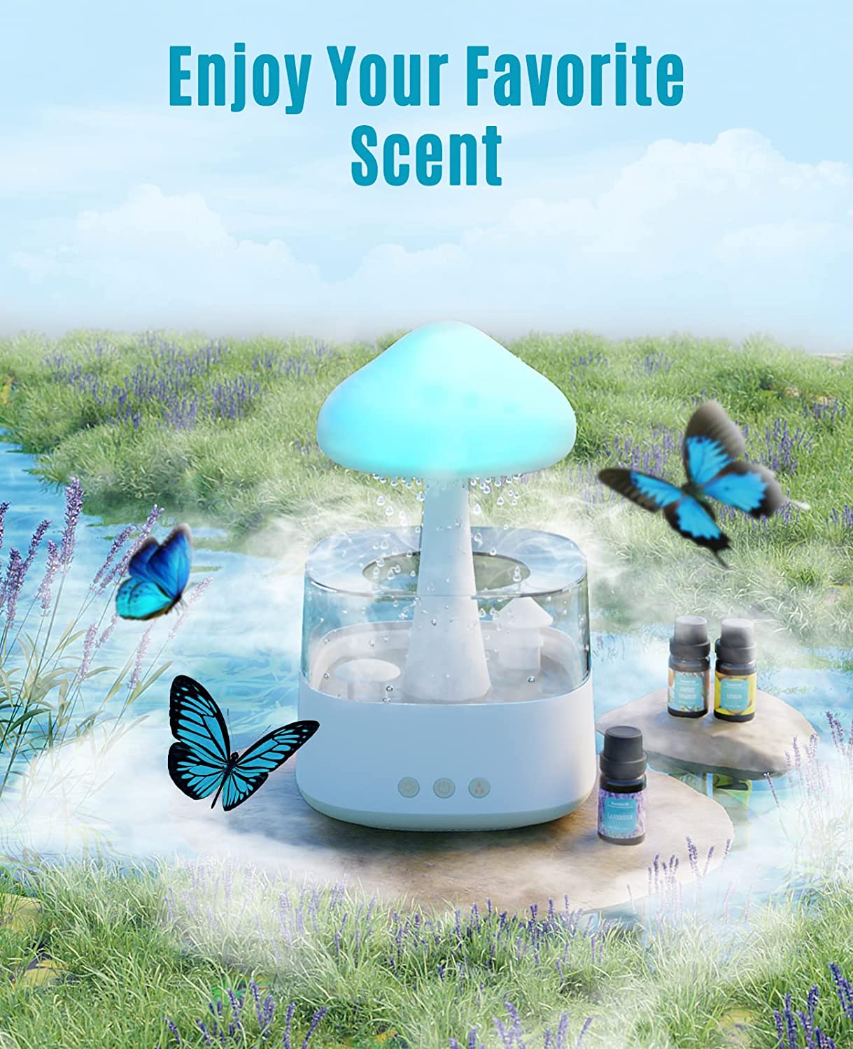Magic Rain Mushroom Cloud Humidifier © – Symbolic Magic